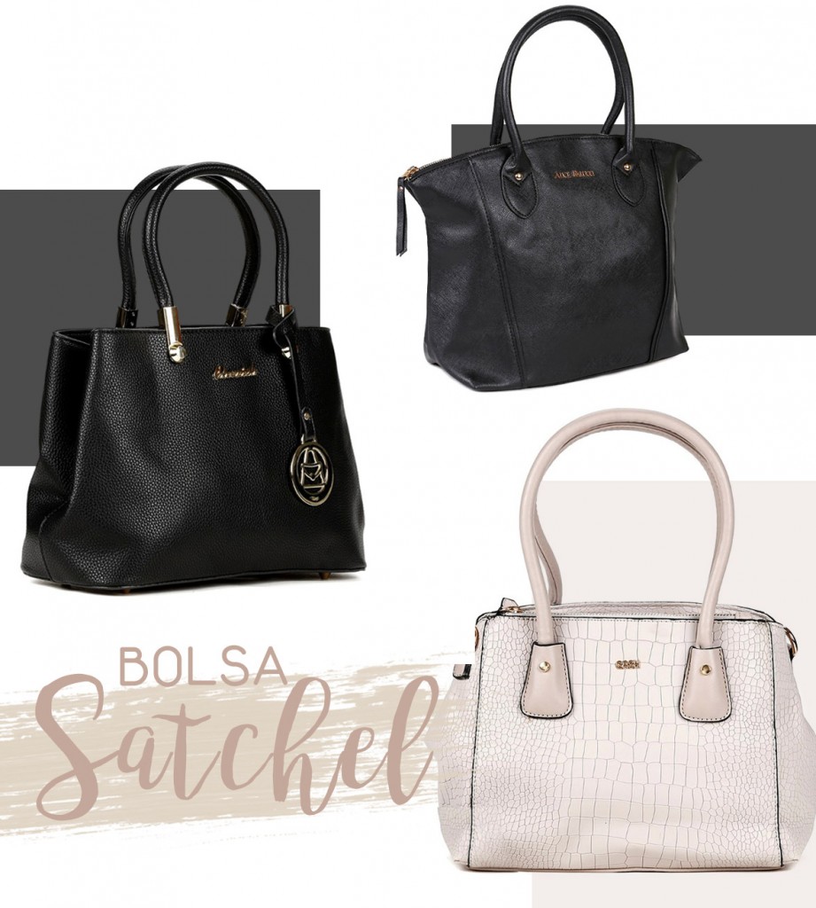 Bolsa satchel - Lojas Pompéia