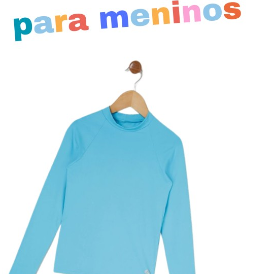 camiseta térmica azul para menino moda infatil outono inverno 2023