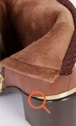 bota com tecido marrom pegada botas moda 2023