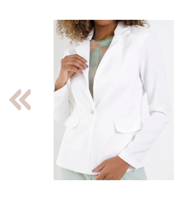 blazer branco para o estilo preppy