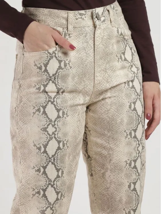 calça animal print cobra